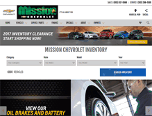 Tablet Screenshot of missionchevrolet.com
